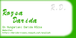 rozsa darida business card